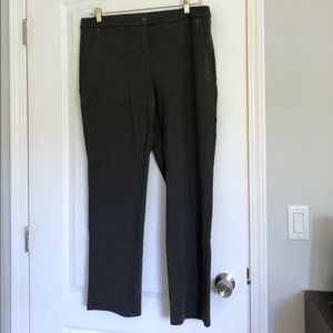 Reitmans Grey Straight Leg Dress Pants